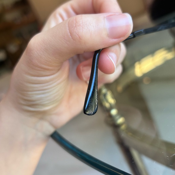 Ferrari Vintage Fold Up Aviator Black and Blue Sunglasses - Picture 4 of 7